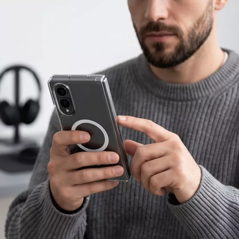 Tech-Protect Flexair Hybrid MagSafe Hülle für Samsung Galaxy Z Fold 8 - Transparent