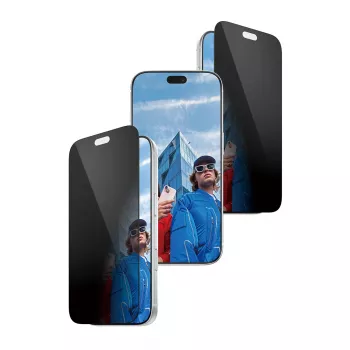 PanzerGlass 2-Wege-Privatsphären-Displayschutzfolie Ultra-Wide Fit mit EasyAligner für Apple iPhone 18 Pro