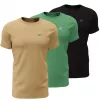 Herren T-Shirt 4F M4481 3er-Pack beige, grün, schwarz 4FWSS26TTSHM4481 92S S