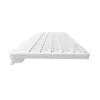 NATEC Tang US kabellose Bluetooth + 2,4 GHz Silent Slim Tastatur, Weiß