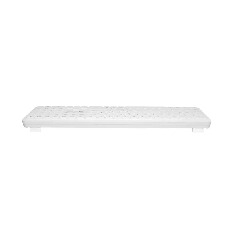 NATEC Tang US kabellose Bluetooth + 2,4 GHz Silent Slim Tastatur, Weiß
