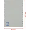 LEITZ Esselte Kunststoff-Register, nummeriert 1-12, A4, weiß, Universal-Lochung, 10 Sets (100153)
