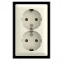 BUSCH-JAEGER SCHUKO Doppelsteckdose Aufputz Safety 202 EAPBJ-522 (2TKA00005532)