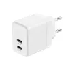 CRONG 35W Dual USB-C PD 3.0 PPS GaN Wandladegerät - Weiß