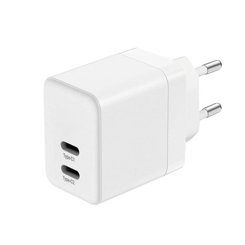CRONG 35W Dual USB-C PD 3.0 PPS GaN Wandladegerät - Weiß