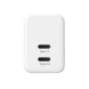 CRONG 35W Dual USB-C PD 3.0 PPS GaN Wandladegerät - Weiß