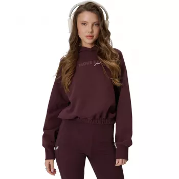 4F Damen Sweatshirt Dunkelbraun F2175 Größe XL