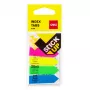 DELI Stick Up Index Flags PP 50x12 mm 100 Blatt sortierte Farben (D338199)