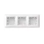 ABB Busch-balance SI Aufputzgehäuse, 3-fach, flaches Design, Studioweiß 2TKA00005516
