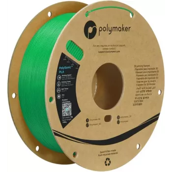 Polymaker PolySonic PLA High Speed 1,75mm Grün 1kg 3D-Drucker-Filament PA12010