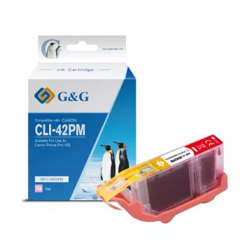 G&G kompatible Tintenpatrone für Canon CLI-42PM Hellmagenta (10283)