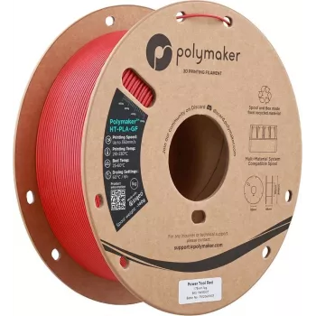 Polymaker HT-PLA-GF 1,75mm Power Tool Red 1kg - Hochtemperatur-Glasfaserverstärktes PLA-Filament