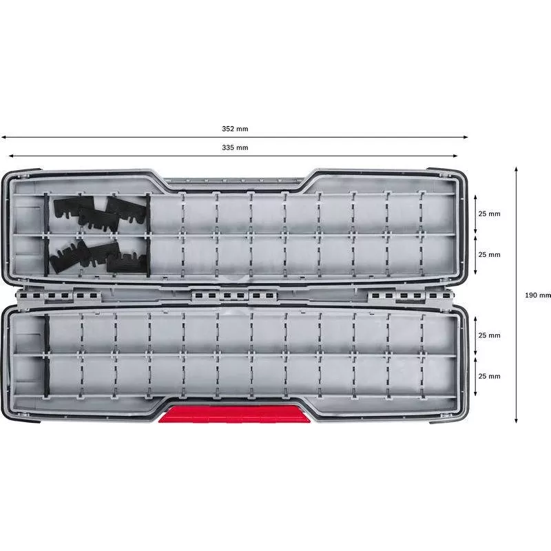 Bosch Accessories 2607011826 Zwischenbox für L-BOXX System (Anthrazit)