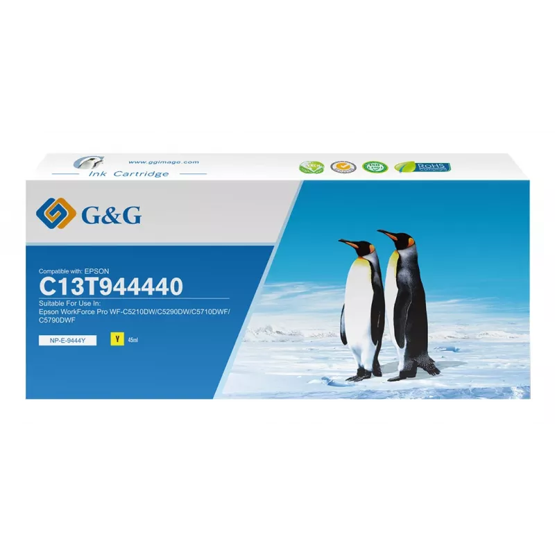 G&G kompatible gelbe Tintenpatrone für Epson T9444 (15982)
