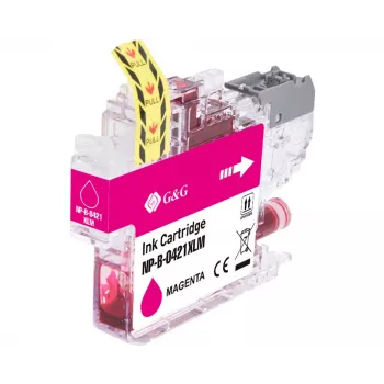 G&G Kompatible Magenta Tintenpatrone für Brother LC421XLM (500 Seiten, High Yield) 20557