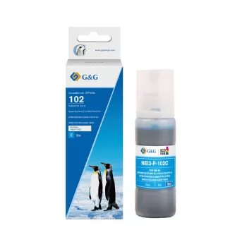 G&G kompatible Epson 102/C13T03R240 Cyan Tintenflasche (20694)