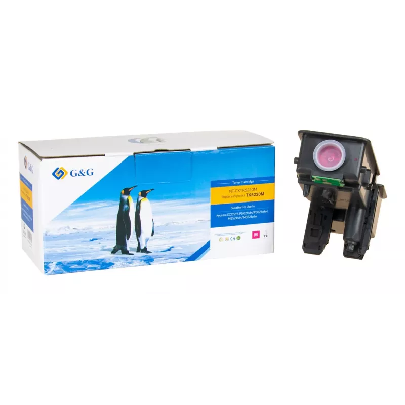 G&G kompatible magenta Tonerkartusche für Kyocera TK-5220M (16899)