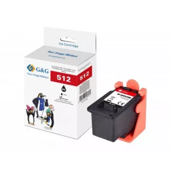 G&G Image kompatible Tintenpatrone für Canon PG-512 Schwarz (14687)