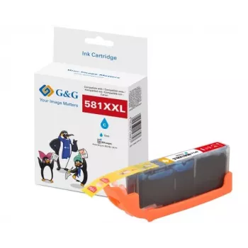 G&G Kompatible Canon CLI-581C XXL Cyan Tintenpatrone (15842)