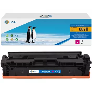 G&G XL Toner-Kartusche kompatibel mit Canon 067H Magenta (21619)