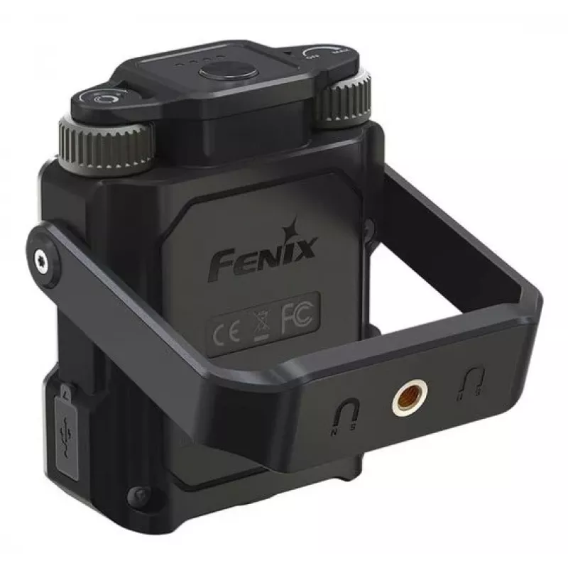 Fenix CL27R wiederaufladbare Arbeitsleuchte mit grüner LED, Schwarz