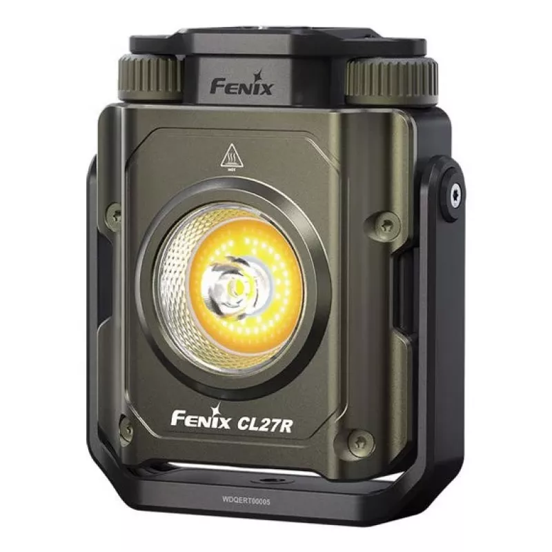 Fenix CL27R wiederaufladbare Arbeitsleuchte mit grüner LED, Schwarz