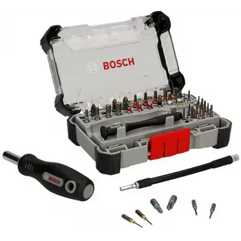 Bosch Präzisions-Schraubendreher-Bit-Set Display, 5 Sets mit 33 Teilen (165 insgesamt), S2-Stahl, 1/4 inch Sechskant, PH/PZ/S/H/T Bits, Magnetischer Halter, Verkaufsdisplay 2607002837,0