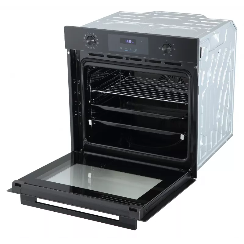 Midea MBO7NM30D0-BK Einbau-Elektrobackofen, 73 L, Pyrolytische Selbstreinigung, Touch-Steuerung, Schwarz