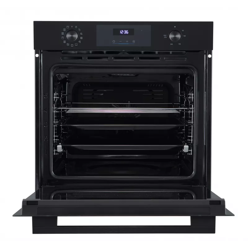 Midea MBO7NM30D0-BK Einbau-Elektrobackofen, 73 L, Pyrolytische Selbstreinigung, Touch-Steuerung, Schwarz