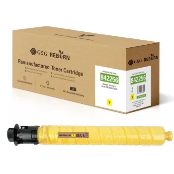G&G Kompatible Gelbe Tonerkartusche für Ricoh 842256 (19.000 Seiten) GR-R842256