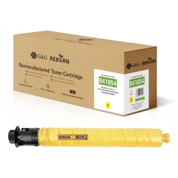 G&G Kompatible Tonerkartusche Gelb für Ricoh 841854 (22.500 Seiten) GR-R841854