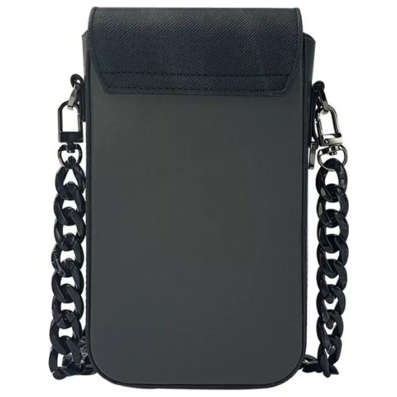 Nimmy Big Eyed Pet 2.0 Panda Umhängetasche für Handy - Schwarzes PU-Leder