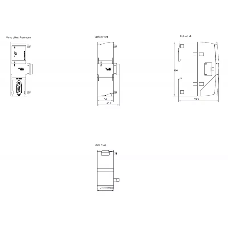 Siemens SIMATIC S7-1200 CM 1241 RS485 Kommunikationsmodul 6ES72411AH320XB0