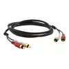 Kramer C-2RAM/2RAM-10 Koaxial-Audiokabel RCA Stecker auf RCA Stecker 3,0m Schwarz 95-0202010