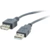 Kramer Electronics C-USB/AAE-3 USB 2.0 Verlängerungskabel, USB-A Stecker auf USB-A Buchse, 0,9 m, Weiß 96-02121003