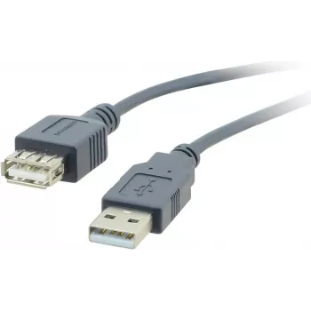 Kramer Electronics C-USB/AAE-3 USB 2.0 Verlängerungskabel, USB-A Stecker auf USB-A Buchse, 0,9 m, Weiß 96-02121003