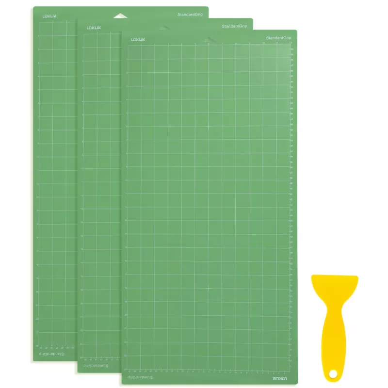 LOKLiK Standard Grip Schneidematte 3er-Pack 33x66 cm Grün SG-GJ-0026-US-L-B2B