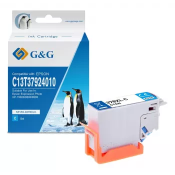 G&G XL Gelbe Tintenpatrone Kompatibel mit Epson 378XL (C13T37944010) – Hohe Reichweite 830 Seiten 15182
