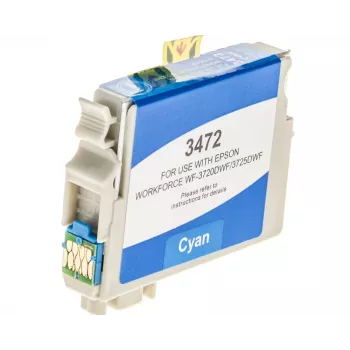 G&G kompatible cyanfarbene Tintenpatrone für Epson 34XL (C13T34724012) – High Yield 14614