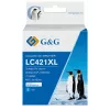 G&G Kompatible Brother LC421XLC Tintenpatrone Hohe Reichweite Cyan (500 Seiten)