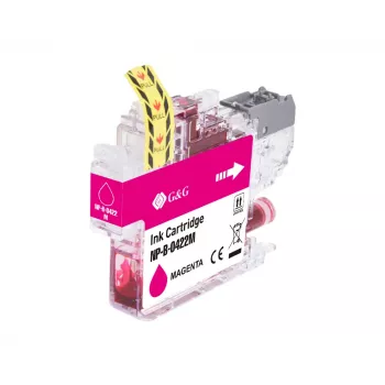 G&G Kompatible Tintenpatrone Brother LC422M Magenta (550 Seiten) 20582