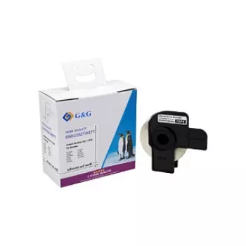 G&G 400er-Pack Adressetiketten kompatibel mit Brother DK-11204, 17 x 54 mm, Direktthermo, weißes Papier, Permanentkleber ET-B-G-11204