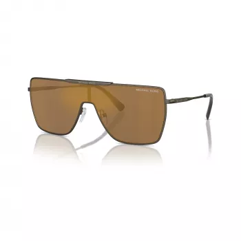 Michael Kors Herren MK1152-1001F9 Pilot Sonnenbrille, Schwarzes Gestell, Graue Gläser, 58-17-145 mm