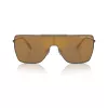Michael Kors Herren MK1152-1001F9 Pilot Sonnenbrille, Schwarzes Gestell, Graue Gläser, 58-17-145 mm