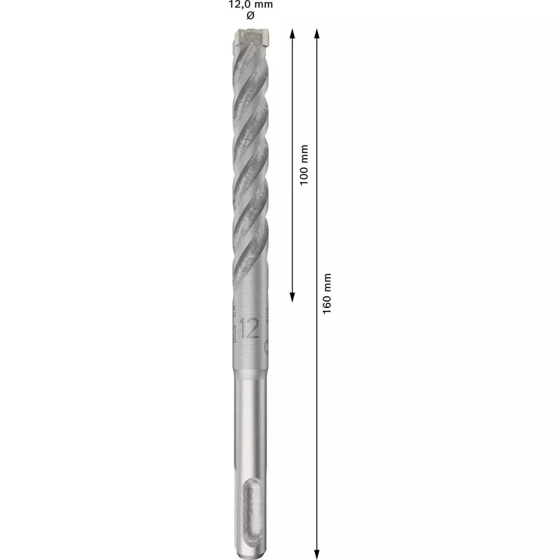 BOSCH 2608833905 PRO SDS Plus-5X Hammerbohrer 12x100x160 mm