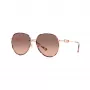 Michael Kors Damen MK1128J110813 Pilot Sonnenbrille, hellgoldenes Gestell, braune Gradientengläser, 58/17/145 mm