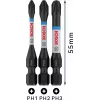 Bosch 2608522491 Phillips PH2 Bit-Set, 3 Stück, 25 mm, 1/4 Zoll Sechskantschaft