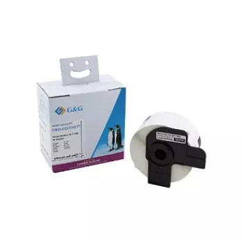 G&G Weiße Thermodirekt-Adressetiketten 38 x 90 mm, 400/Rolle, kompatibel mit Brother DK-11208 ET-B-G-11208