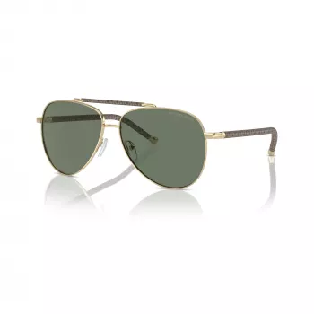 Michael Kors Damen-Sonnenbrille MK1146-10143H Hellgold Schmetterling Cat-Eye Braun Verlauf 59mm