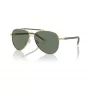 Michael Kors Damen-Sonnenbrille MK1146-10143H Hellgold Schmetterling Cat-Eye Braun Verlauf 59mm